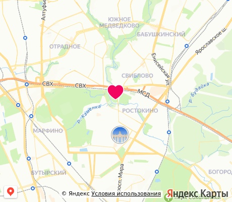 На карте