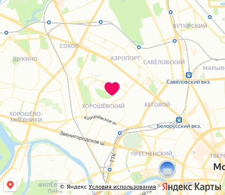 На карте