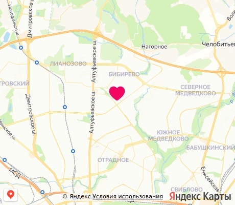 На карте