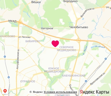 На карте
