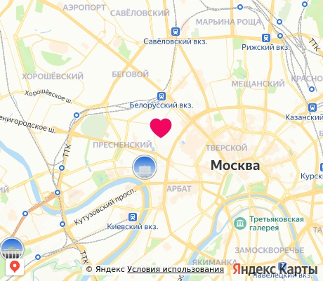 На карте