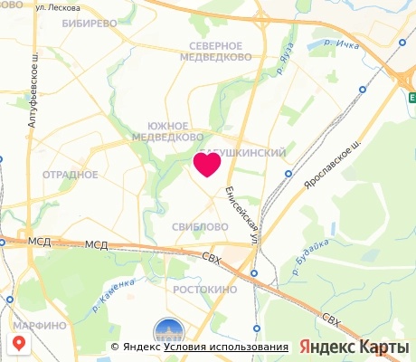 На карте