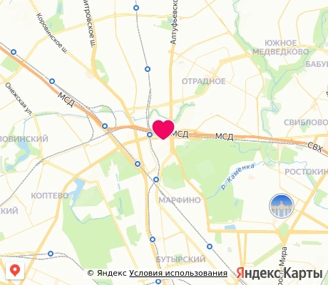 На карте