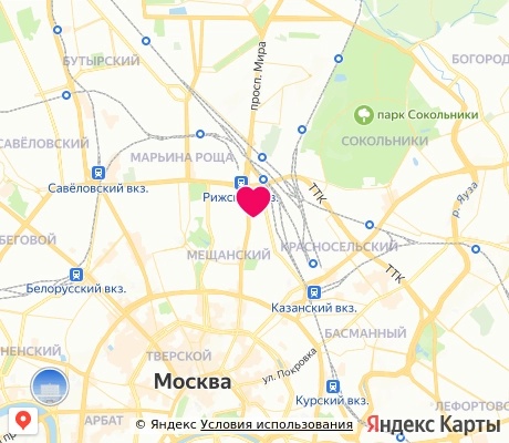 На карте