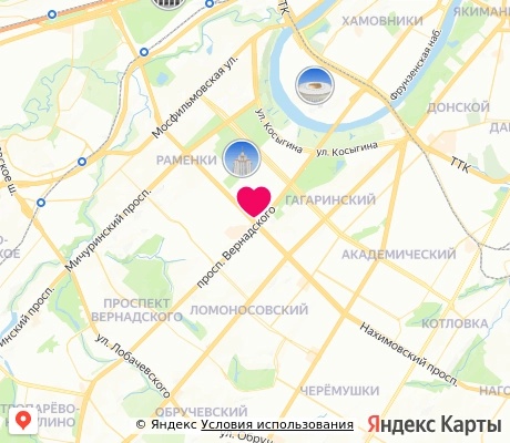 На карте