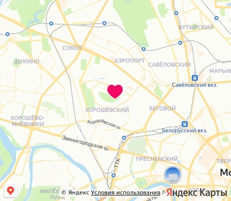 На карте