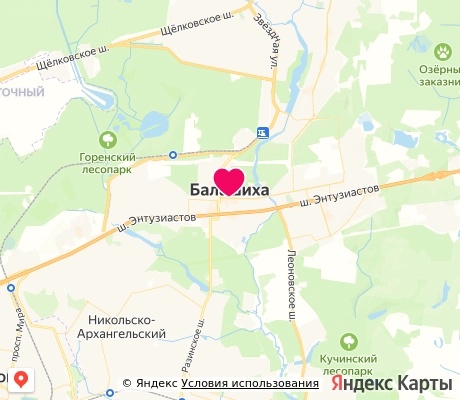 На карте