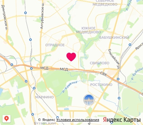 На карте