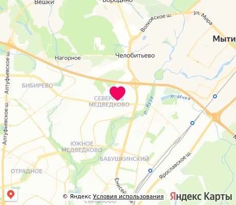 На карте