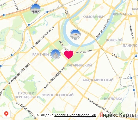 На карте