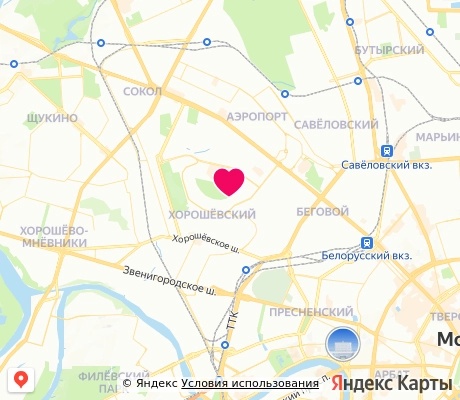 На карте