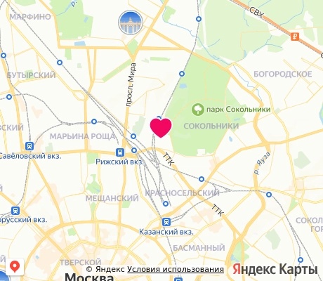 На карте