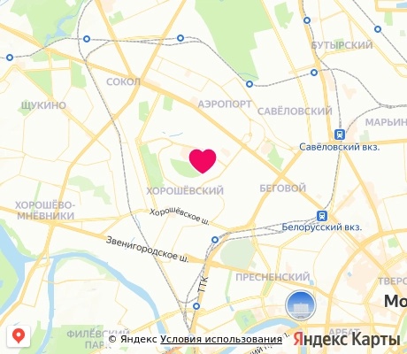 На карте