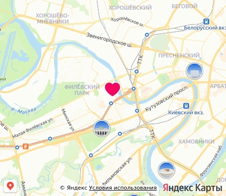На карте