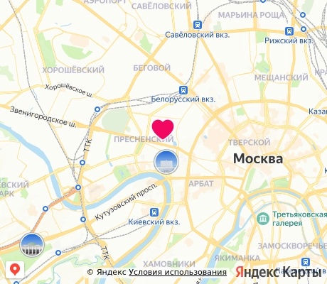 На карте