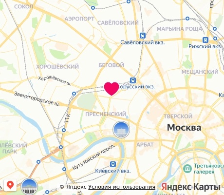 На карте