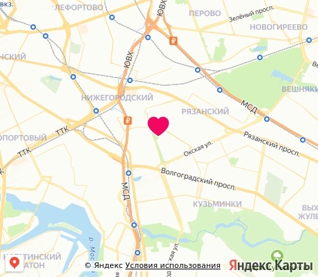 На карте