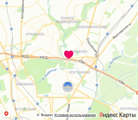 На карте