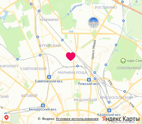 На карте