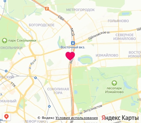 На карте