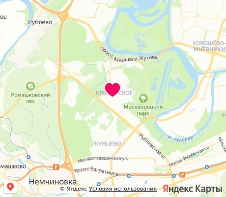 На карте