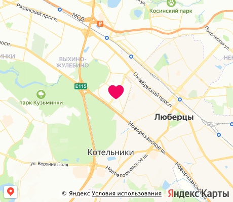 На карте