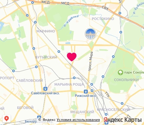 На карте