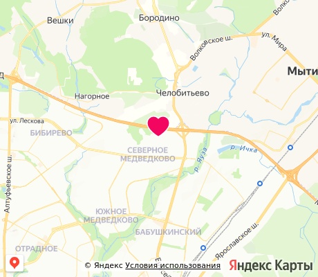 На карте