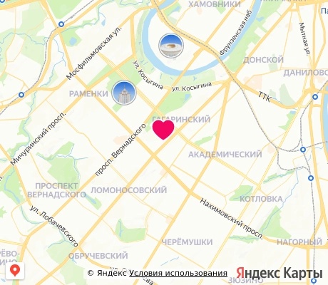 На карте