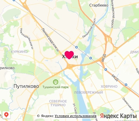 На карте