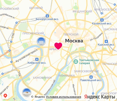 На карте