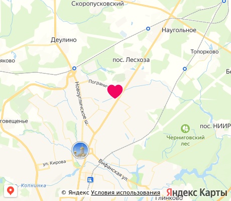 На карте