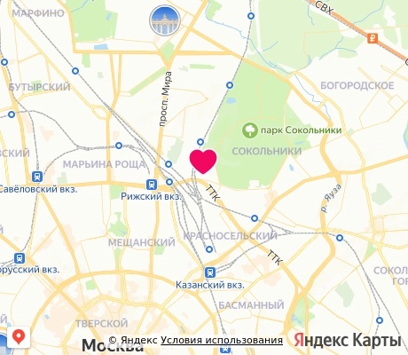 На карте