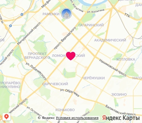На карте