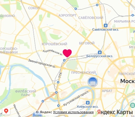 На карте