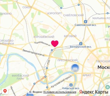 На карте