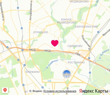 На карте