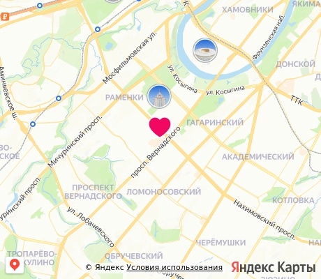 На карте