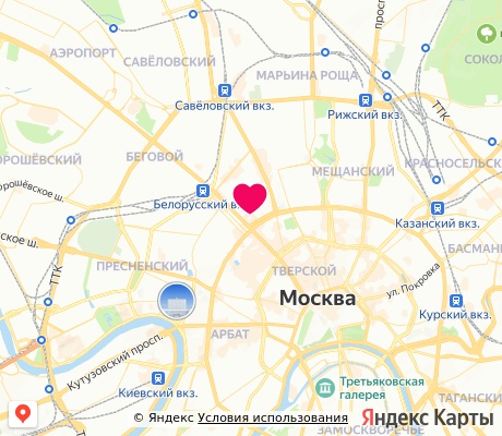 На карте