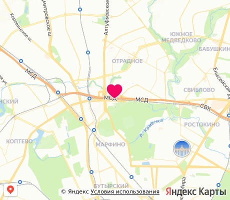 На карте