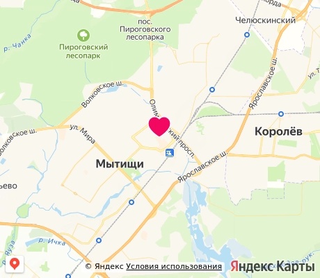 На карте