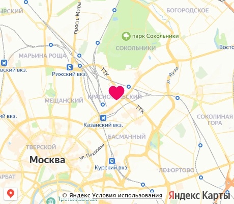 На карте