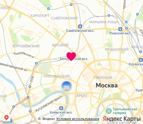 На карте