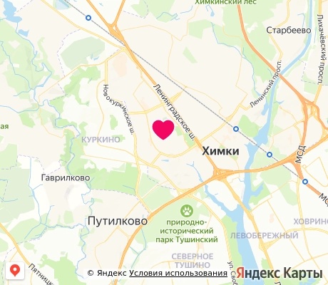 На карте