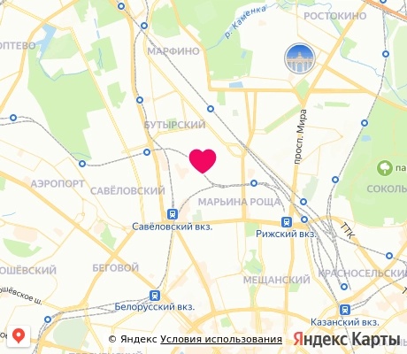На карте