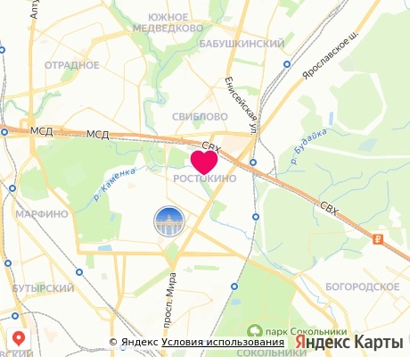 На карте