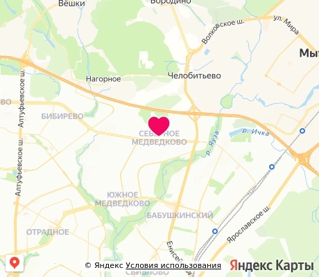 На карте