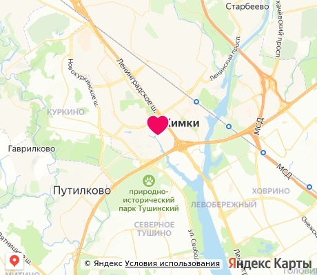 На карте