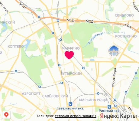 На карте