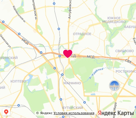 На карте